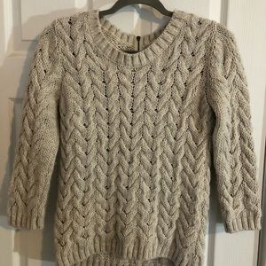Zaraknit sz S cable knit sweater
